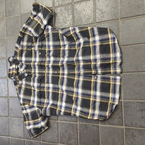 Men's 2xl ridgecut plaid short sleeve button down shirt